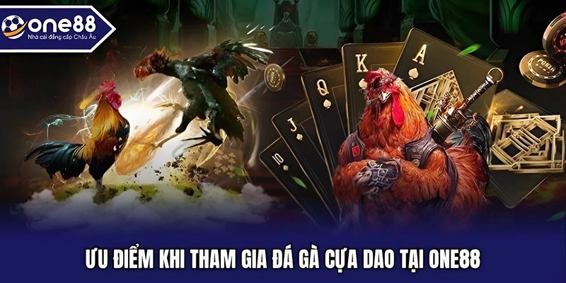Ưu điểm khi tham gia đá gà cựa dao tại One88