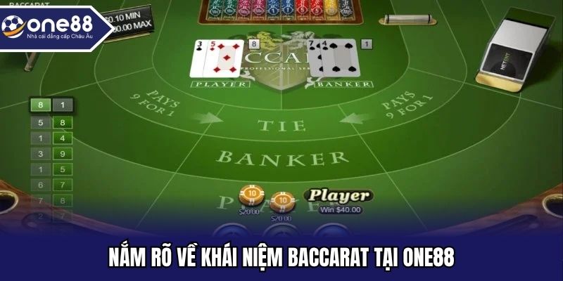 Nắm rõ về khái niệm baccarat tại ONE88