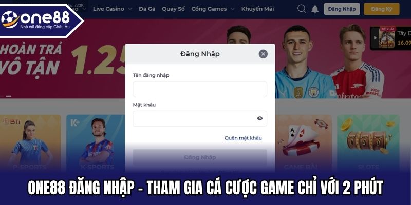 one88 đăng nhập